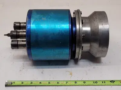 3 SPINDLE DRILLING HEAD ATTACHMENT, FIT ON 4" SPINDLE, DIMENSIONS: 9" H X 2 1/4" SPINDLE HEIGHT