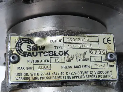 SMW Autoblok 33093115 Doosan CNC Power Hydraulic Lathe Chuck Actuator 40mm