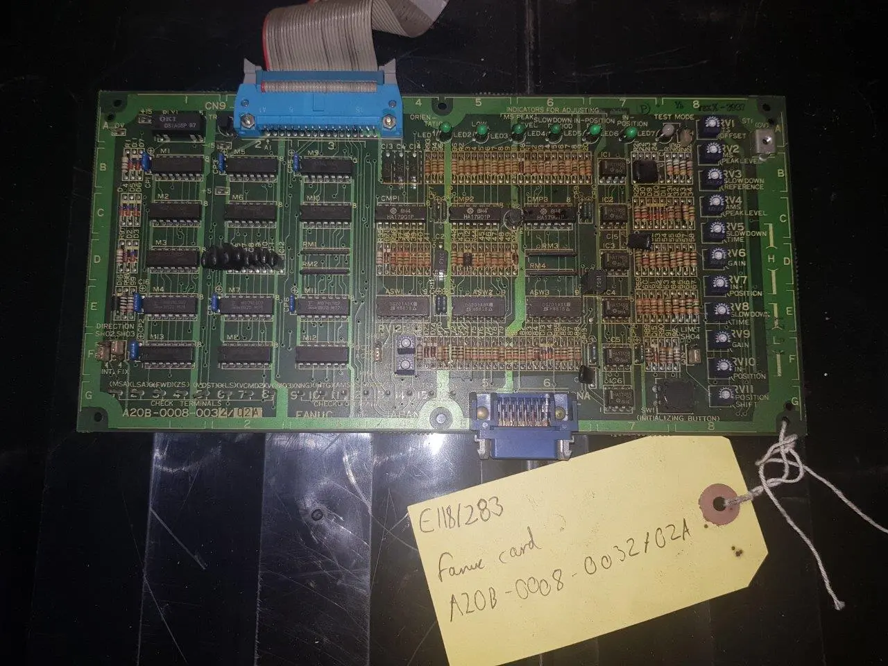 (REF 283) FANUC Spindle Orientation PCB Module A20B-0008-0032-02A