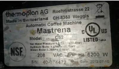 USED 2012 MASTRENA CS2