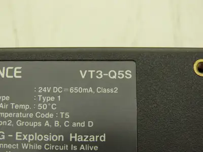 Keyence VT3-Q5S HMI Control Panel 24VDC Tested