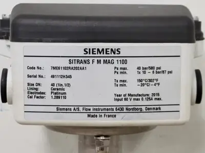 USED 2015 SIEMENS 7ME61102RA202AA1