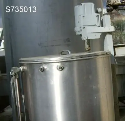 Tank, 50 Gallon, S/st, 22" x 36", Agit, 1/4 HP, Cip #S735013