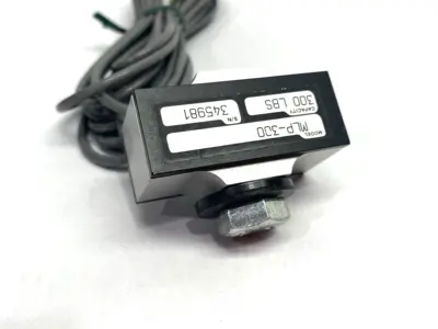USED TRANSDUCER TECHNIQUES LOW-PROFILE LOAD CELL, 300LBS, COMPRESSION