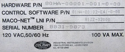 REFURBISHED BARBER COLMAN 80HA-00001-001-0-00 MODULE 80HA00001001000