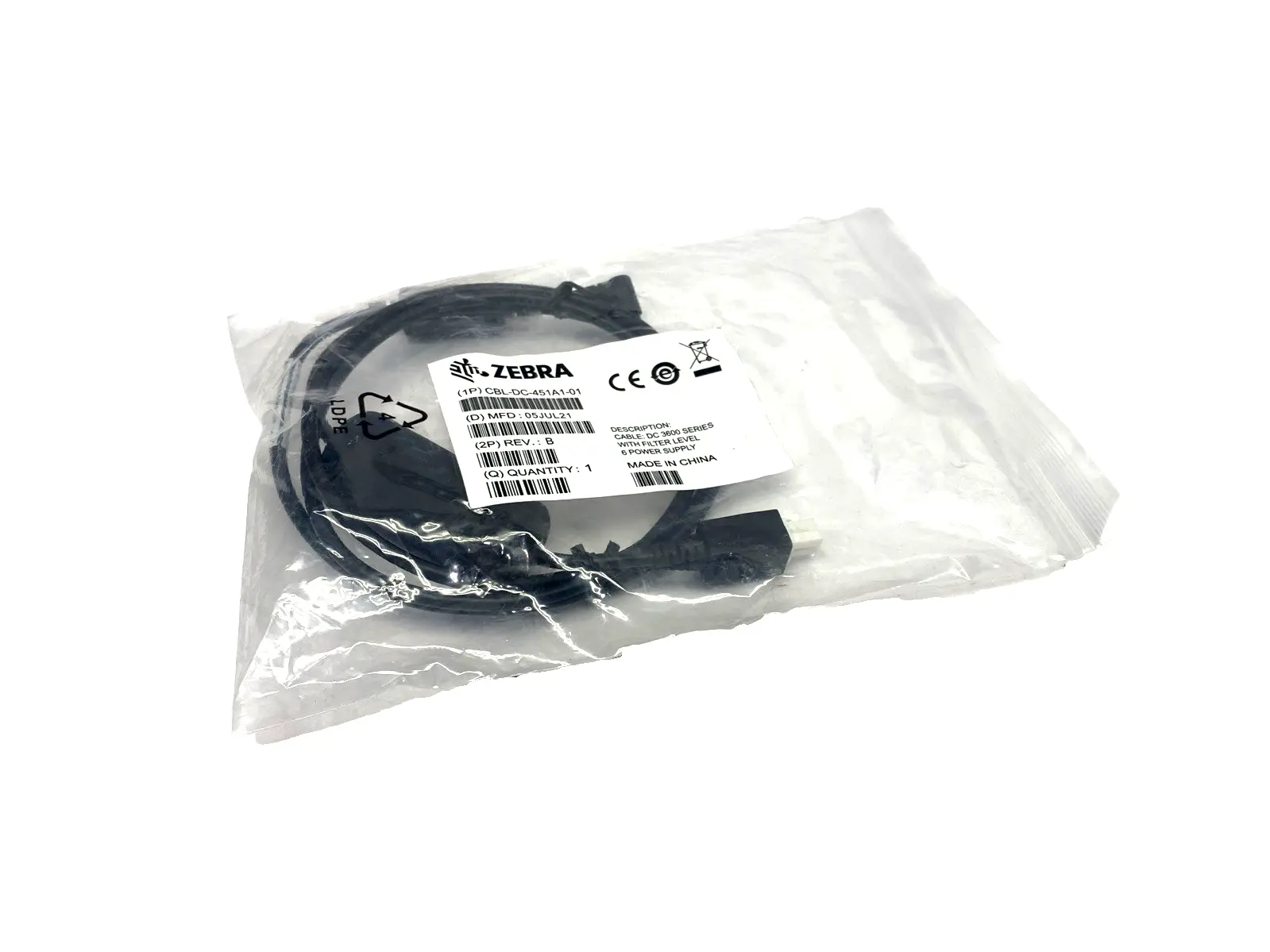 NEW ZEBRA CBL-DC-451A1-01