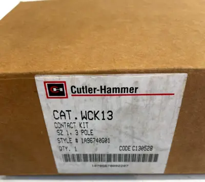 NEW CUTLER-HAMMER WCK13 CONTACT KIT 3-POLE SIZE-1