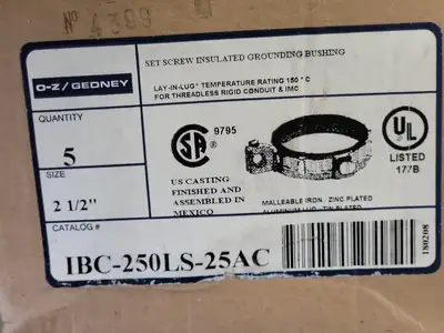 NEW O-Z/GEDNEY IBC-250LS-25AC
