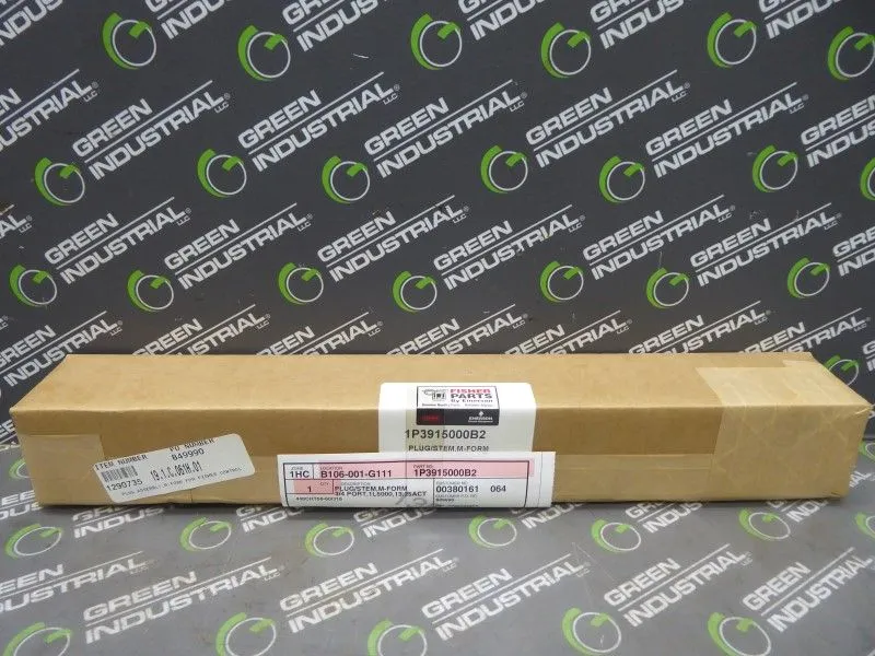 Fisher 1P3915000B2 Plug/Stem M-Form New NIB