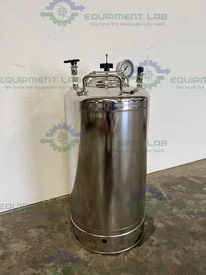 USED ALLOY PRODUCTS 30 LITER STAINLESS STEEL PRESSURE VESSEL 115PSI