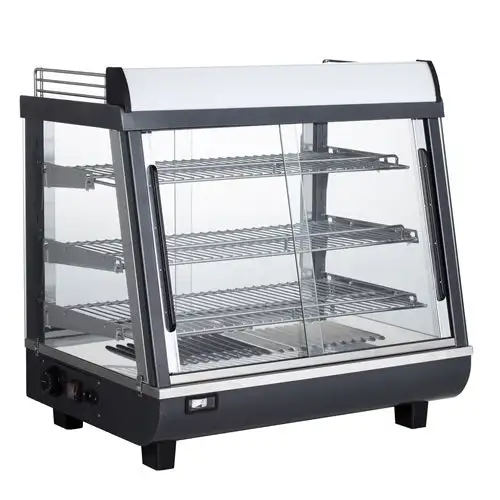 Doughxpress DXP-TSC27 27" Dual Service Countertop Heated Display Case - (3) Shelves, 120v