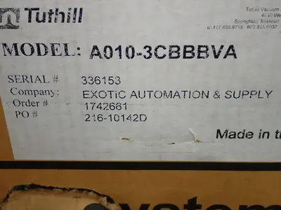 Used TUTHILL A0103CBBBVA Pumps Ohio US | HGR 24 #1229669