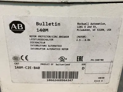 Used 2019 ALLENBRADLEY 140MC2EB40 Circuit Breakers Ohio US | HGR 24 #1545280