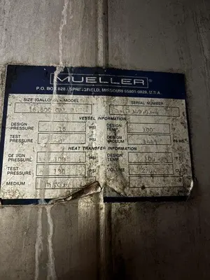 USED 2008 MUELLER 16,600 GALLON