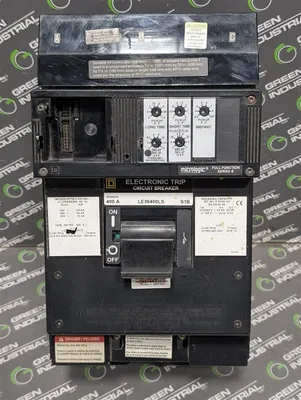 400A Square D LE36400LS Electronic Trip Circuit Breaker 600VAC No Plug Used