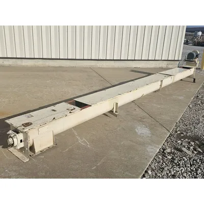 Used Screw Conveyor U-trough auger Industrial 9" Dia x 18' L