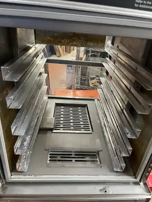 Used Henny Penny Used Henny Penny AHC-993 Humidified Heated Pass Thru Holding Cabinet 120V Hot Food Warming, Holding, & Transport Cabinets Illinois US | Falcon Restaurant Supply #1375649