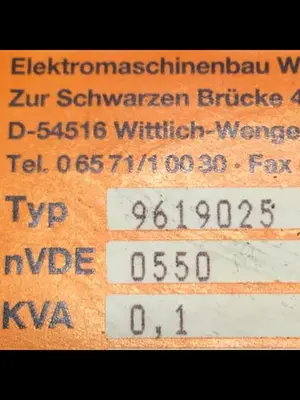 USED EMB WITTLICH 9619025