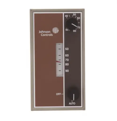 Johnson Controls T22AAA-1C Heating Line Voltage Thermostat, OFF-AUTO (40 to 90F) [New]