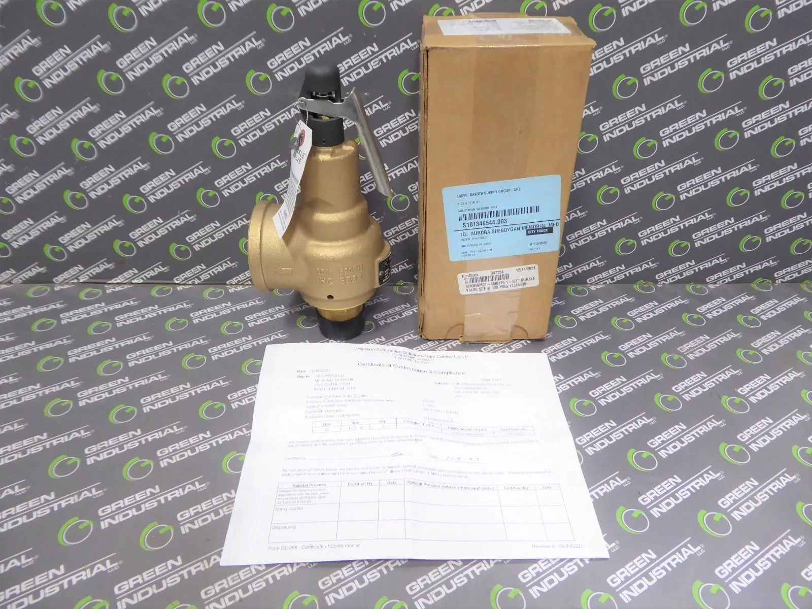 Kunkle 6283HGM01A-AM Pressure Relief Valve 1-1/2" 5598 lb/hr New NIB