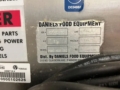 USED DANIELS FOOD EQUIPMENT DMX QUAD 100