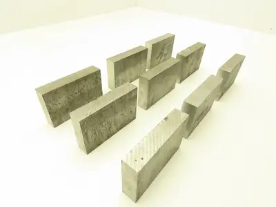 4140/4142 PH Alloy Steel Flat Bar Stock 5/8"x 2"x 3"L  Lot of 9 Blocks