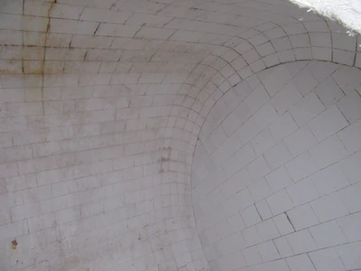 80" x 72" Netzsch Pebble Mill, 940 gallons, Ceramic Alumina Brick Lined, Unused