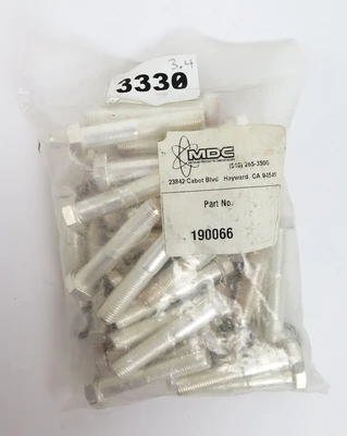 MDC Vacuum Hex Head Bolts 190066 New Sealed Bag Hardware Fasteners