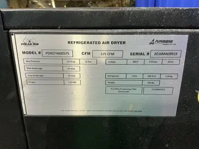 Used _UNKNOWN_ _UNKNOWN_ Refrigerated Air Compressor Dryers Ohio US | HGR 24 #1372993