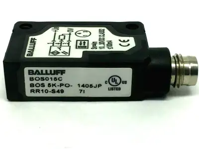 BOS 5K-PO-RR10-S49 | Balluff  Retroreflective Sensor BOS015C - Used