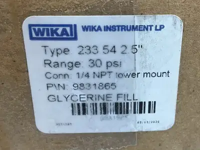 Used WIKA 9831865 Lab Manometers South Carolina US | Palmetto Automation #1257254