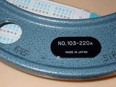 New | in-Stock MITUTOYO 103220A Micrometers Ohio US | HGR 24 #1249344