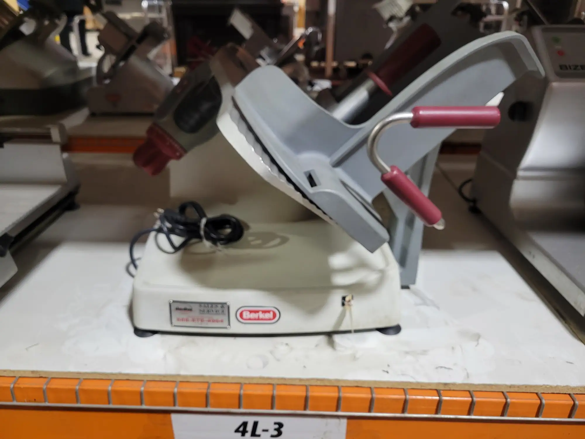 Used Berkel X13 13" Diameter Manual Gravity Feed Meat Slicer - 1/2 HP, 120V
