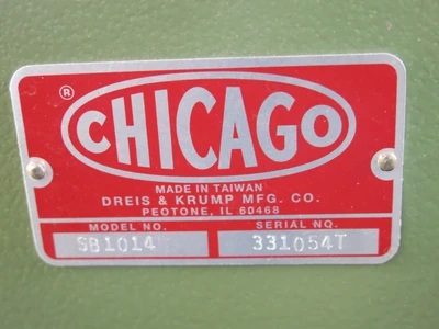 Chicago Dreis & Krump SB 1014 – 10 ft. 14 ga. Hand Brake