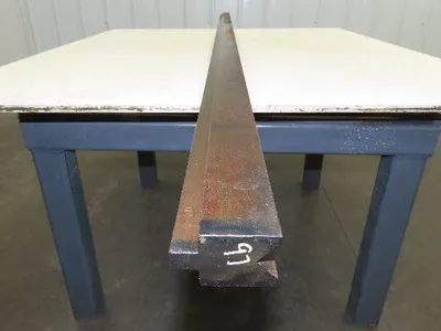 Press Brake Die 97" Long 90° V 15/16" W 1/2" D 1-3/4" H 1/2" Tang