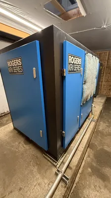 Rogers Air Compressor K-75-125 W/ Enclosure – 2 Vertical 500 Gallon Air Receivers & Hankison Air Dryer