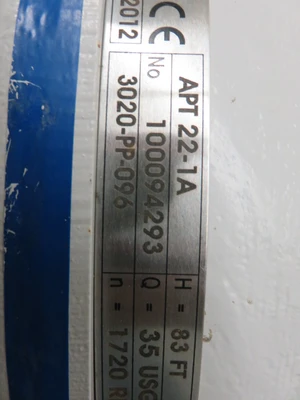 USED Ahlstrom / Sulzer APT 22-1A