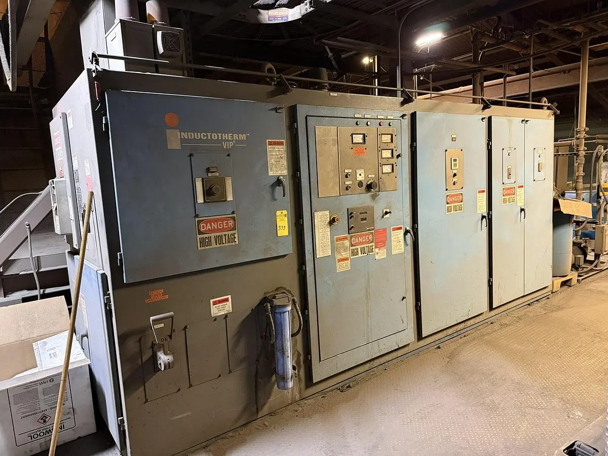USED 2011 INDUCTOTHERM VIP 1500 KW POWER MELT, 3 TON