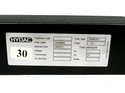 NEW HYDAC 3493012 COOLING ELEMENT