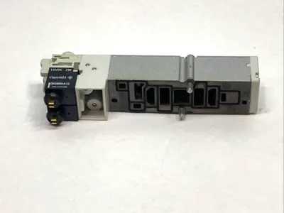 USED FESTO SOLENOID VALVE 5/3 CLOSED 24VDC 20MM ISO PNEUMATIC 537955