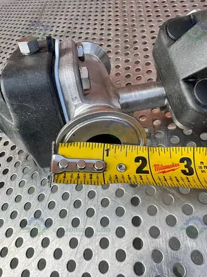 USED 2- ITT PURE FLO RA25MAX DIAPHRAGM VALVE W/ 1" TO 3/4" SANITARY FITTING