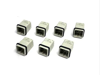 CQM-12,CQM 12 | ILME CQM 12 Male Crimp Connector Insert 12 Pole + PE, 10A, Mencom CQM-12 7-PK - New – Open box
