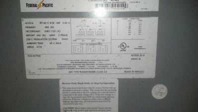 FEDERAL PACIFIC 45 KVA Phase Converters | Rock Solid Tools (1)