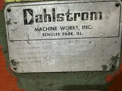 16 STAND X 2.5" X 12" ROLLSPACE DAHLSTROM MODEL 500-10-OB ROLLFORMER: STOCK #22691