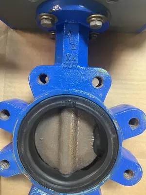 ABZ,SR-115,PNEUMATIC ACTUATOR BUTTERFLY VALVE 4" 200PSI E/P POSITIONER