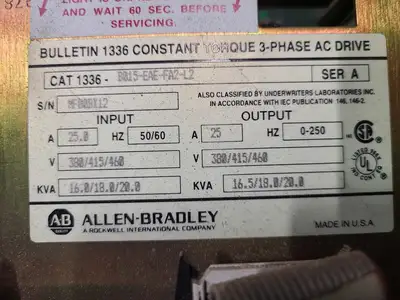 USED 1990 ALLEN-BRADLEY B015-EAE-FA2-L2