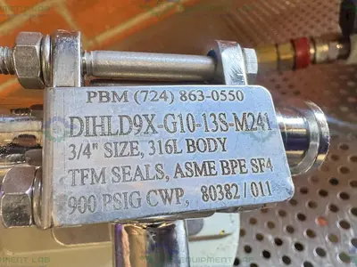 Used PROMATION P1.B-24N4-DC PRECISION ACTUATION VALVE W/ 3- WAY 3.4" VALVE Valves/Fittings California US | Equipment Lab #1418445