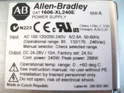 USED Allen-Bradley 1606XL240E