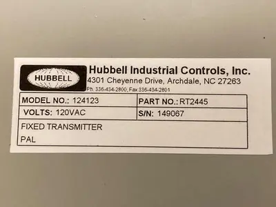 New | in-Stock HUBBELL 124123 RT2445 Industrial Controls Ohio US | Surplus Asset Holdings #1227900