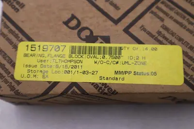 NEW IN BOX DODGE 124175 F2B-SC-012-NL 3/4" Bearing Block STOCK H613A
